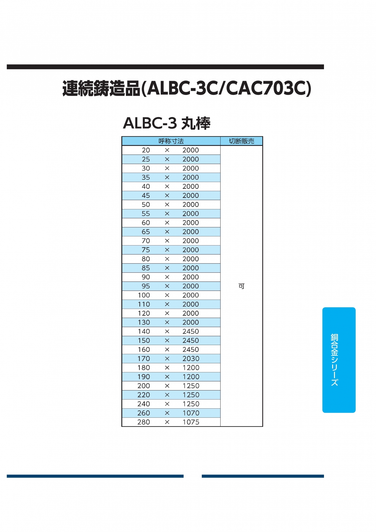 ALBC-3丸棒(CAC703C)